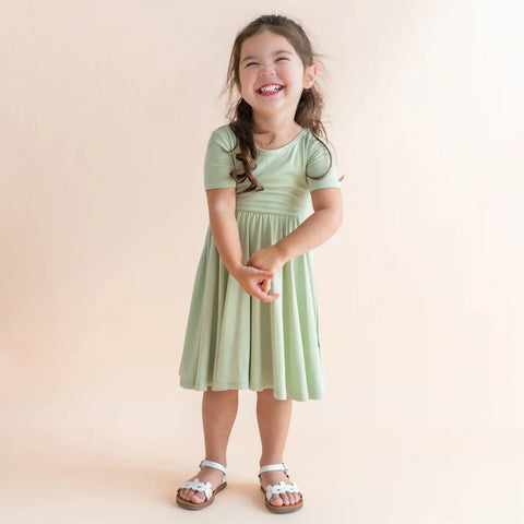 Twirl Dress in Basil