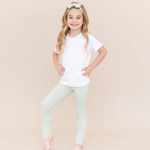 Toddler Leggings in Basil