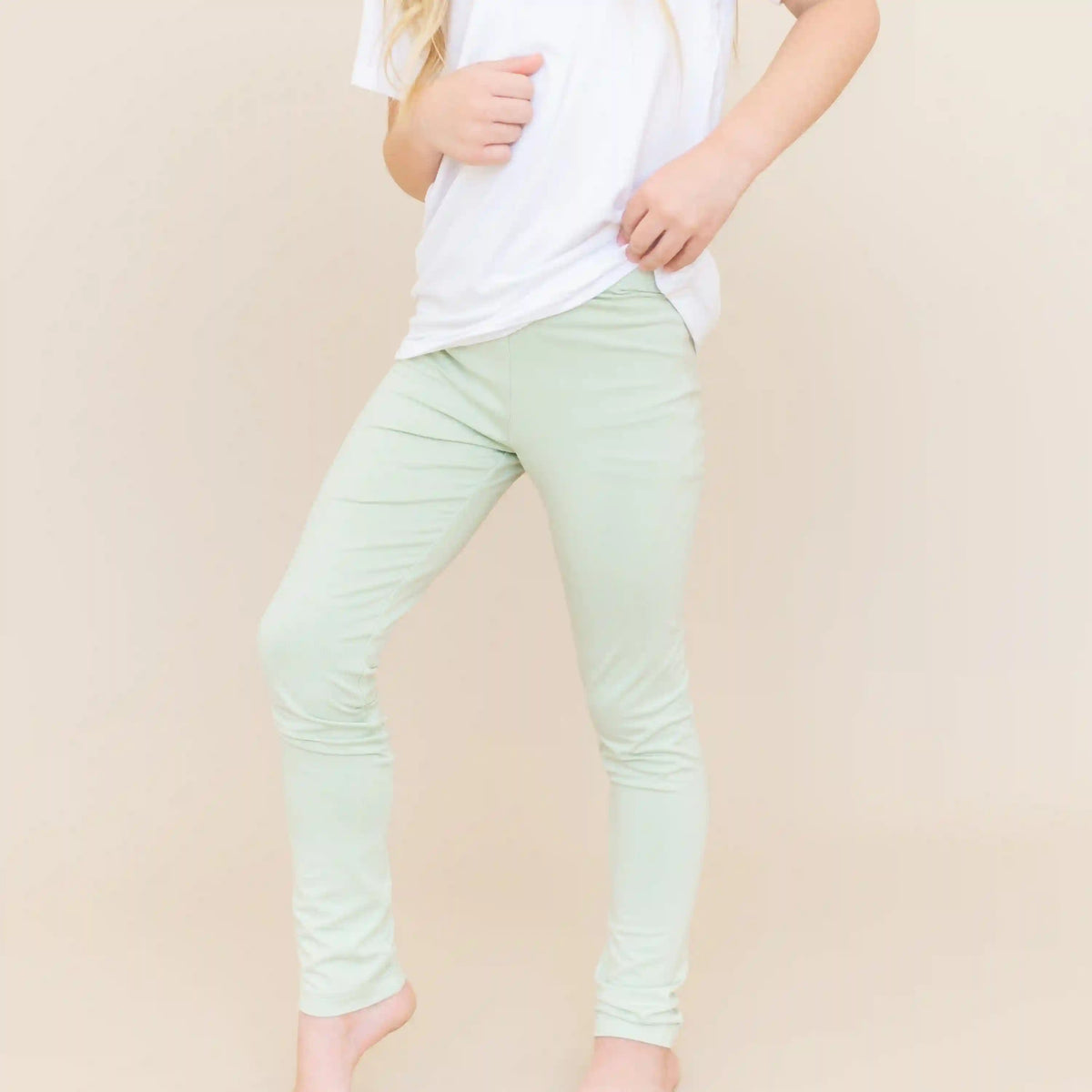 Toddler Leggings in Basil