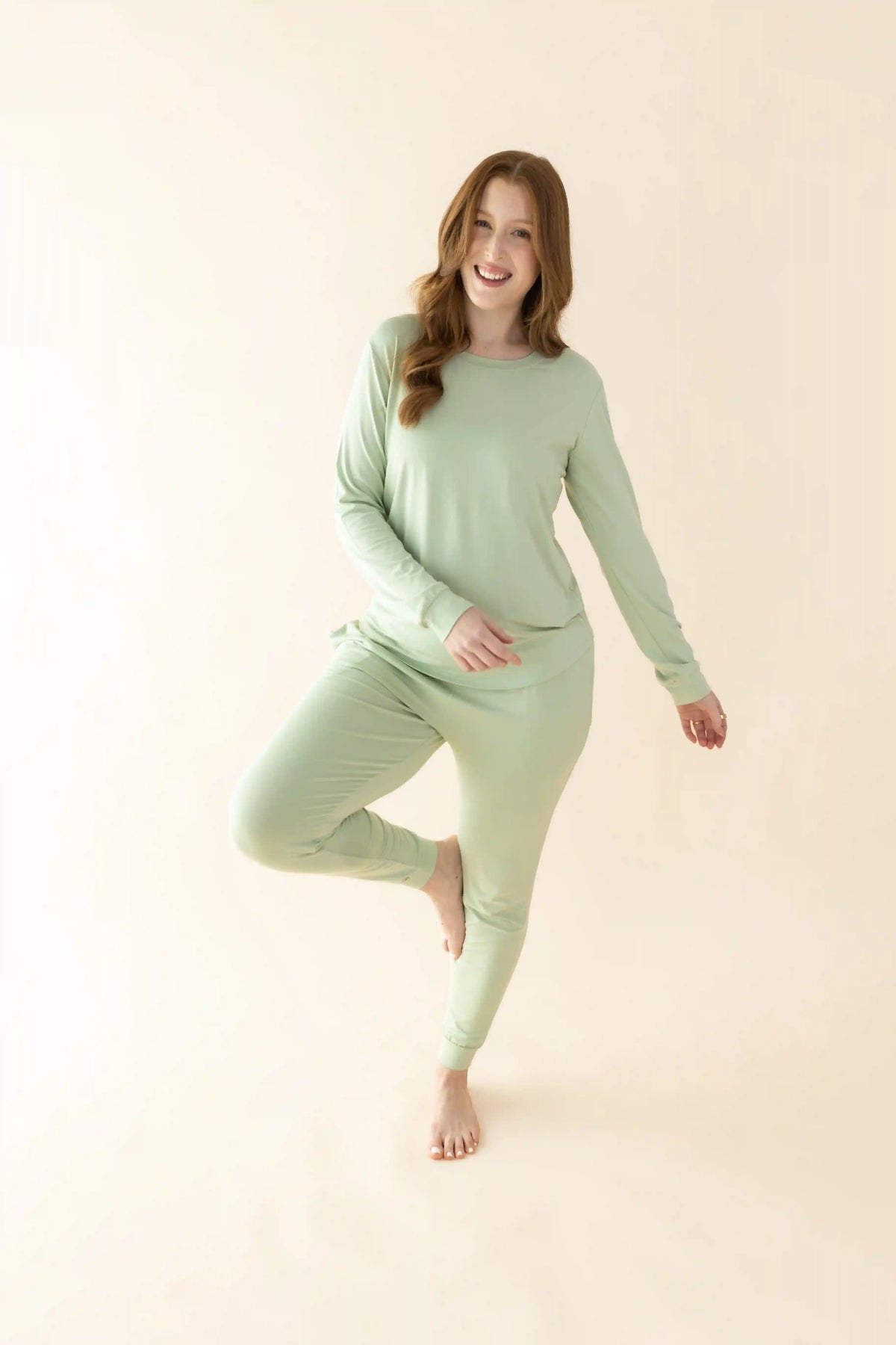Women's Jogger Pajama Set in Basil