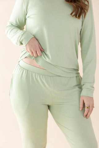 Women's Jogger Pajama Set in Basil