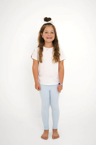 Ribbed Leggings in Breeze