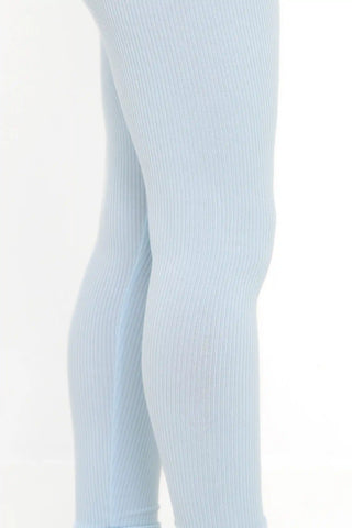 Ribbed Leggings in Breeze
