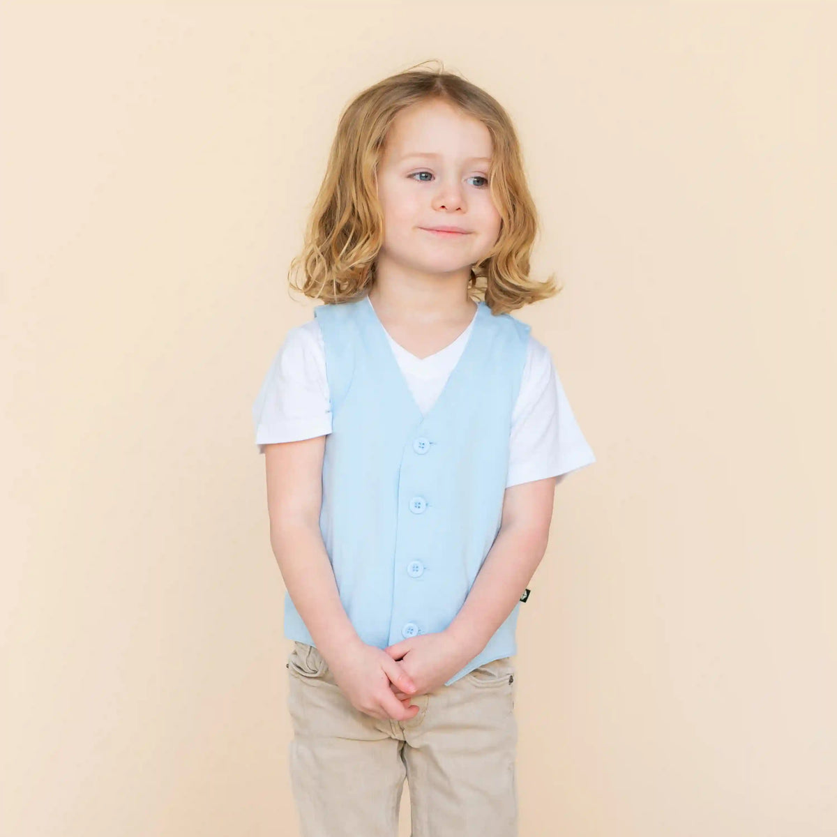Tuxedo Vest in Breeze