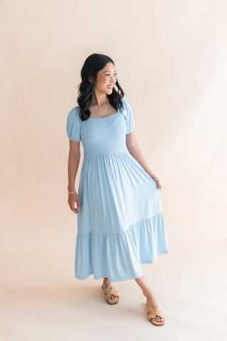 Women’s Smocked Dress in Breeze