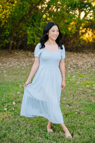 Women’s Smocked Dress in Breeze