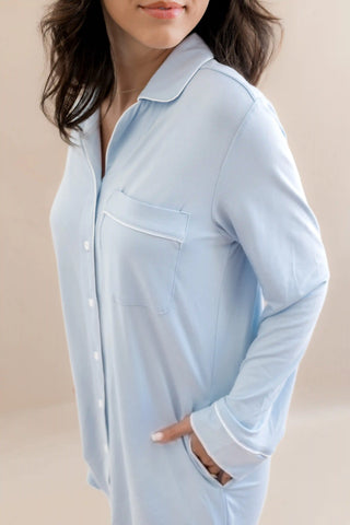Long Sleeve Women’s Nightshirt in Breeze