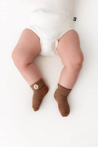 Baby 3-Pack Socks in Cafe
