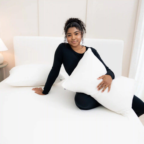 Fitted Sheet with Pillowcases in Cloud