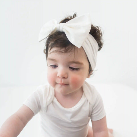 Bow Headband in Cloud