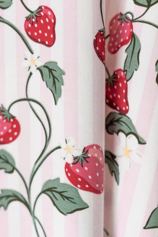 Women's Short Sleeve Pajama Set in Strawberry Fields