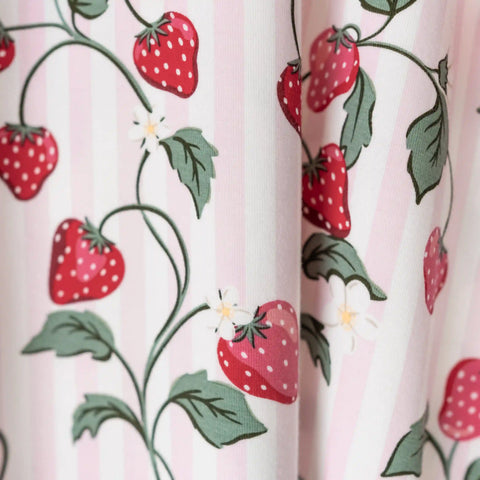 Short Sleeve Pajamas in Strawberry Fields