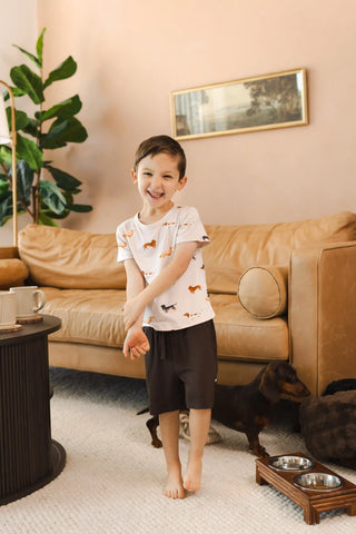 Toddler Basic Tee in Dachshund