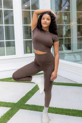 Bamboo Flex Baby Tee in Espresso