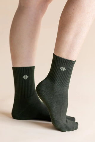 Adult Crew Socks in Fir