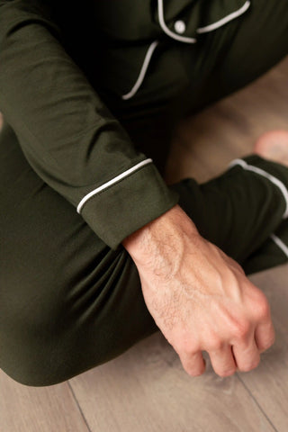 Men's Long Sleeve Pajama Set in Fir