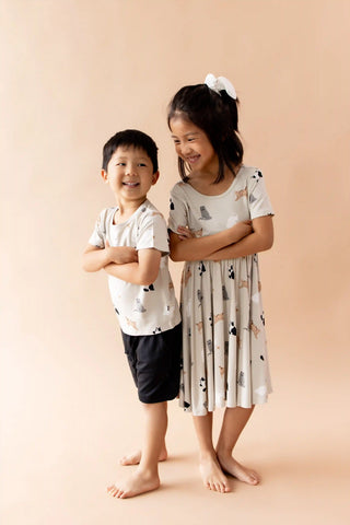 Toddler Basic Tee in Fluffy Cat