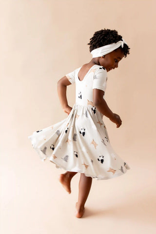Twirl Dress in Fluffy Cat