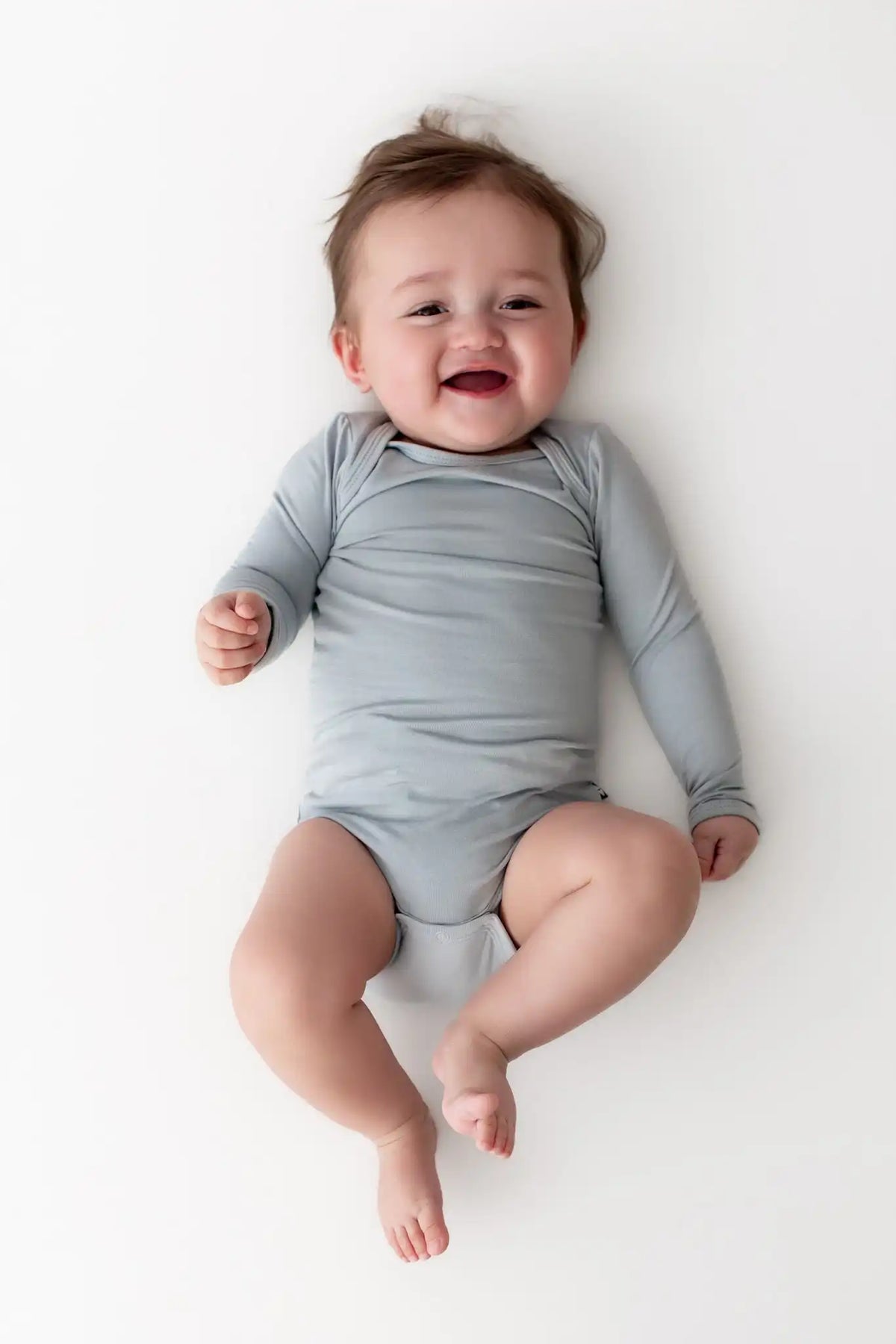 Long Sleeve Bodysuit in Fog