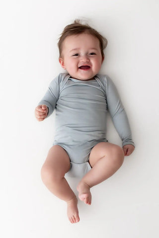 Long Sleeve Bodysuit in Fog