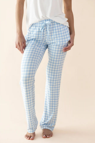 Women's Lounge Pants in Gingham Breeze