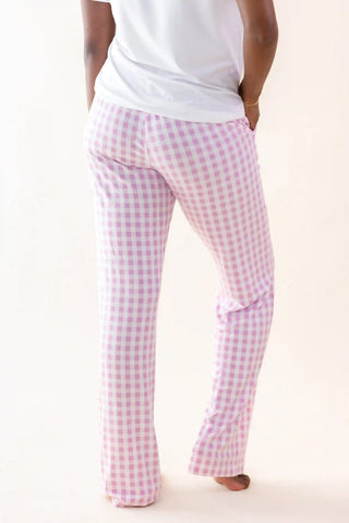 Women's Lounge Pants in Gingham Thistle