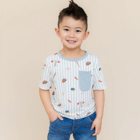Toddler Crew Neck Tee in Home Run