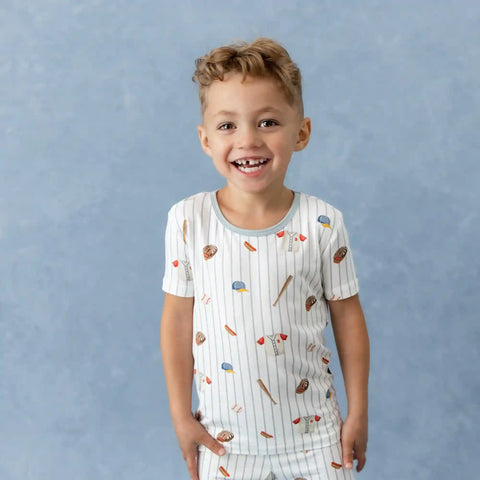 Short Sleeve Pajamas in Home Run