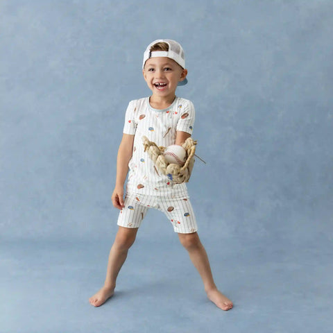 Short Sleeve Pajamas in Home Run