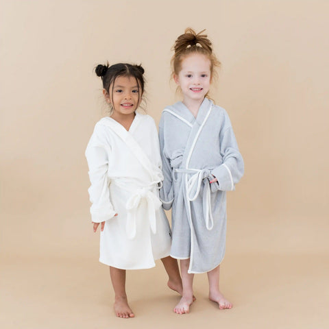 Hooded Bath Robe in Cloud
