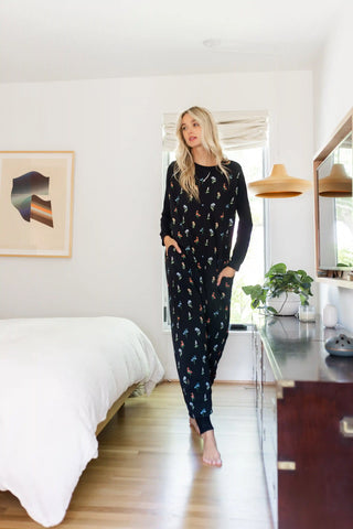 Adult Sleep Bag Walker in Midnight Wildflower