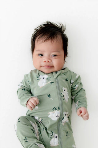 Zippered Footie in Koala