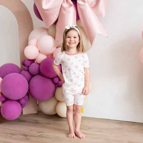 Short Sleeve Pajamas in Bow
