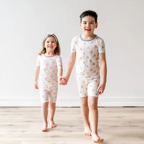 Short Sleeve Pajamas in Bow