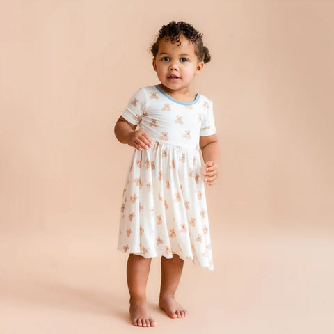 Twirl Dress in Teddy Bear