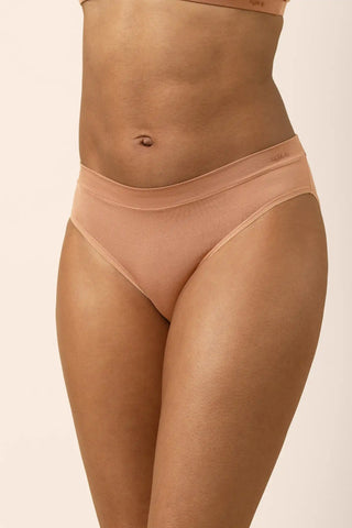 Women's Midi Brief in Latte