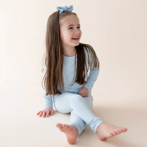 Long Sleeve Pajamas in Breeze