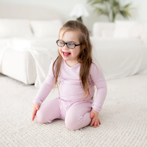 Long Sleeve Pajamas in Thistle
