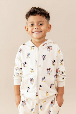 Zip-Up Hoodie in Mickey Mouse and Friends