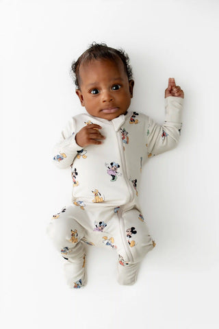 Zippered Footie in Mickey Mouse and Friends