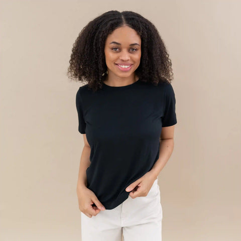 Women's Crew Neck Tee in Midnight