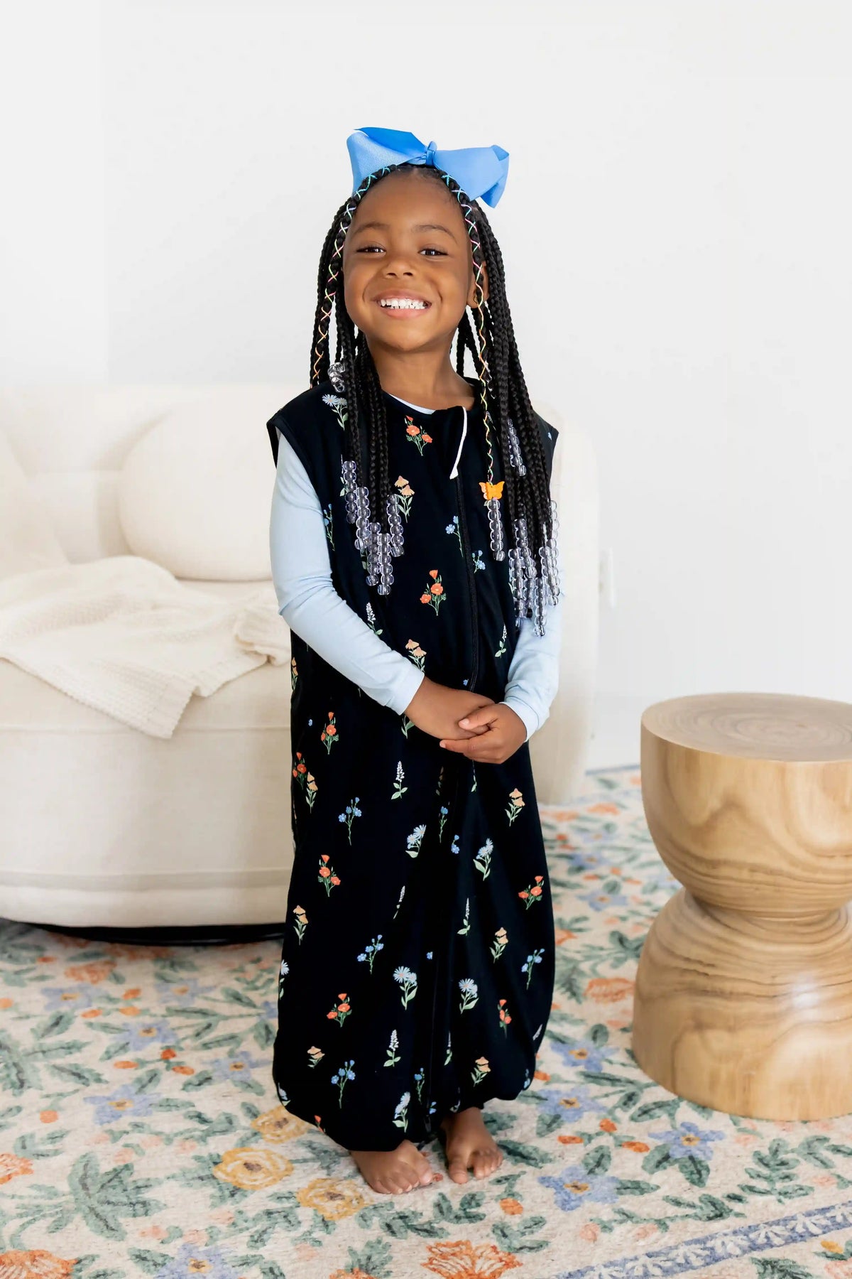 Sleep Bag Walker in Midnight Wildflower 1.0