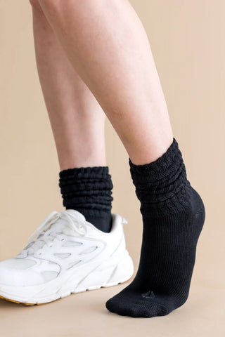 Adult Scrunch Socks in Midnight