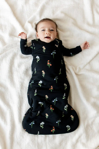 Sleep Bag in Midnight Wildflower 1.0