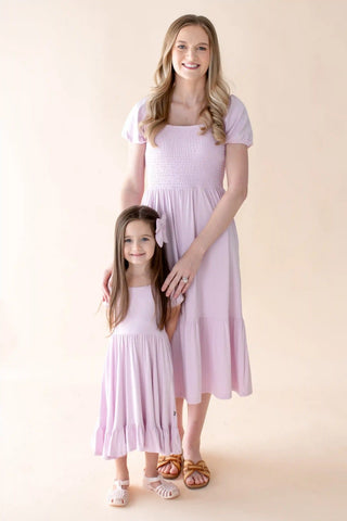 Women’s Smocked Dress in Thistle
