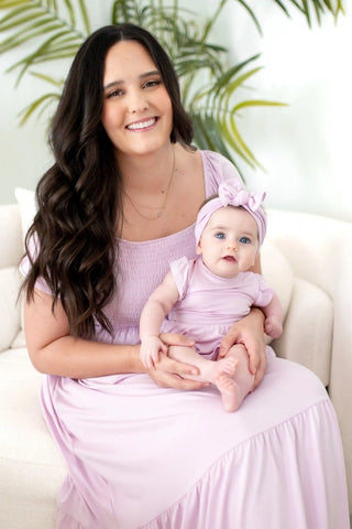 Women’s Smocked Dress in Thistle