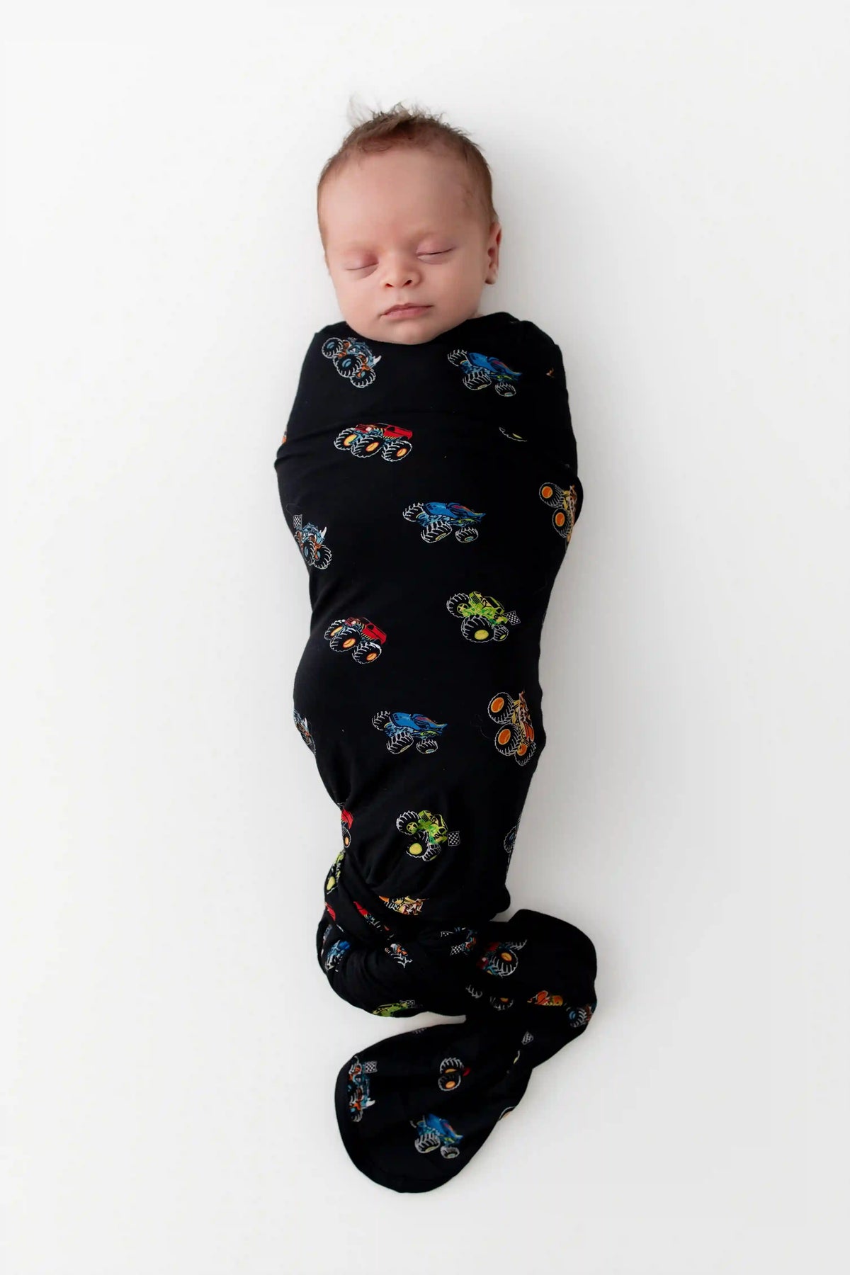 Swaddle Blanket in Monster Truck