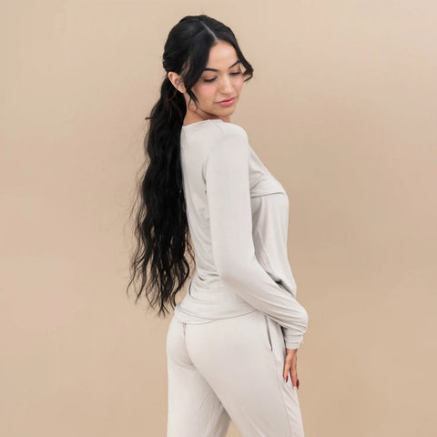 Women's Jogger Pajama Set in Oat