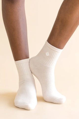 Adult Crew Socks in Oat