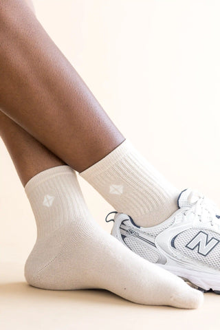 Adult Crew Socks in Oat